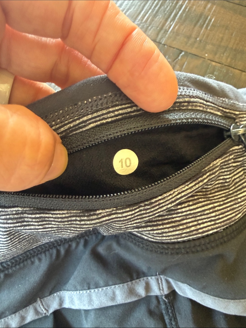 lululemon athletica Women's Black and Gray Athletic Shorts - Picture 4 of 4